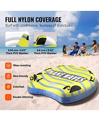 Hongge 62.2 in Inflatable 3-Rider Towable Tube with Bumper Fins