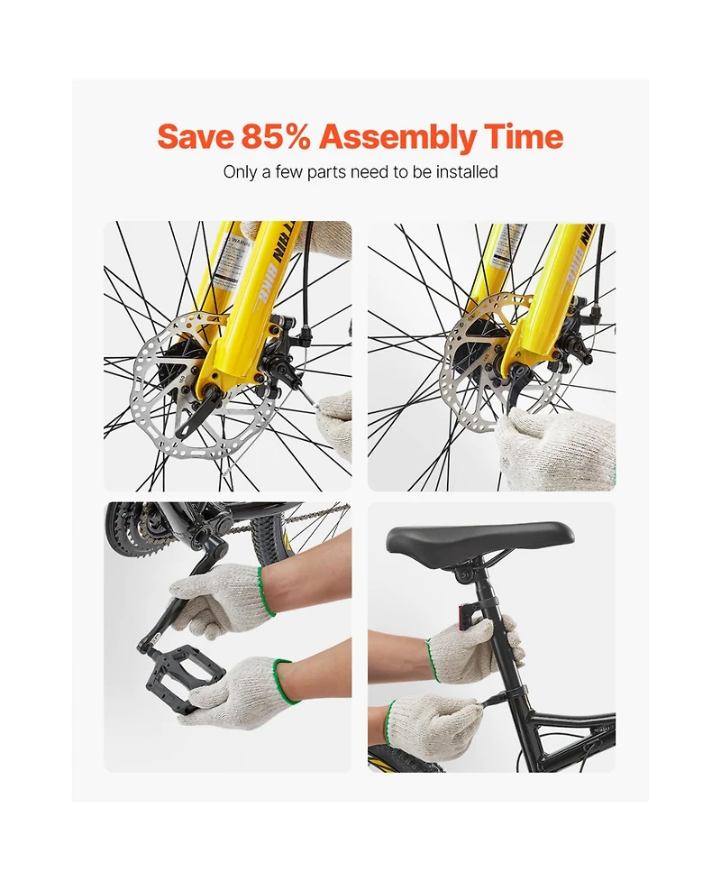 Hongge Aluminum Frame 29 in Mountain Bike with 24-Speed Shifting