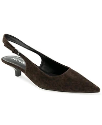 Kensie Women's Jace Kitten Heel Sling Back Pump