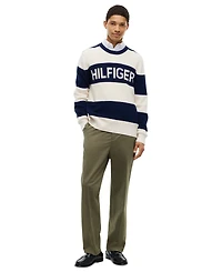 Tommy Hilfiger Men's Waffle Cotton Crewneck Sweater
