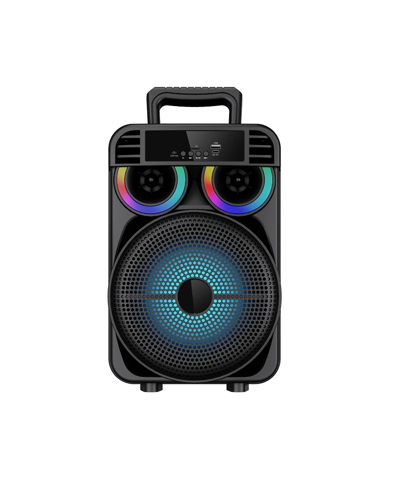 Toptech Leo-20 8-Inch Portable Bluetooth Party Speaker with Wireless Mic and Karaoke