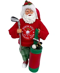 Santa's Workshop 12" North Pole Country Club Claus