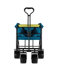 Mountaintop FedEx pickup only) Collapsible Folding Wagon Utility Outdoor Camping Garden Cart with Adjustable Handle