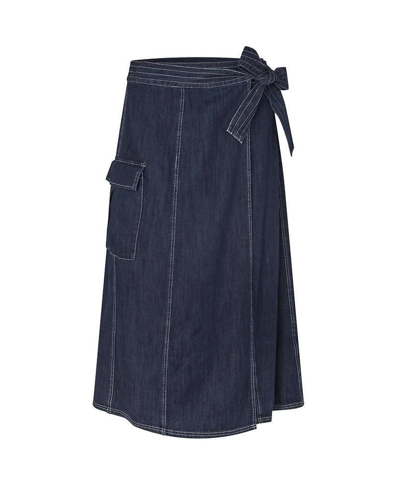 Masai Copenhagen women's MaSanchiana Mid-Rise Wrap Skirt