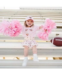 Sweet Wink Girls Football Bow Patch Baseball Hat