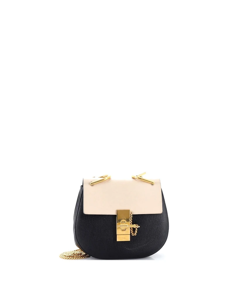 Pre-Owned Chloe Mini Drew Crossbody Bag Perforated Leather