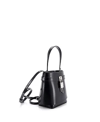 Pre-Owned Givenchy Gv Shark Lock Bucket Bag Leather
