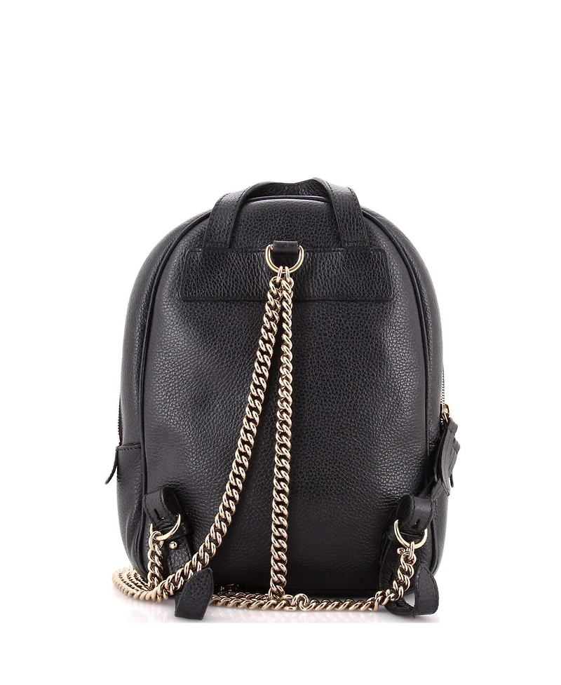 Pre-Owned Gucci Soho Chain Backpack Leather