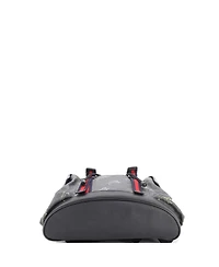 Pre-Owned Gucci Large Double Pocket Buckle Backpack Printed Gg Coated Canvas