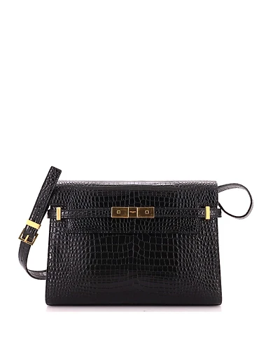 Pre-Owned Saint Laurent Medium Manhattan Shoulder Bag Embossed Leather