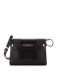 Pre-Owned Saint Laurent Medium Manhattan Shoulder Bag Embossed Leather