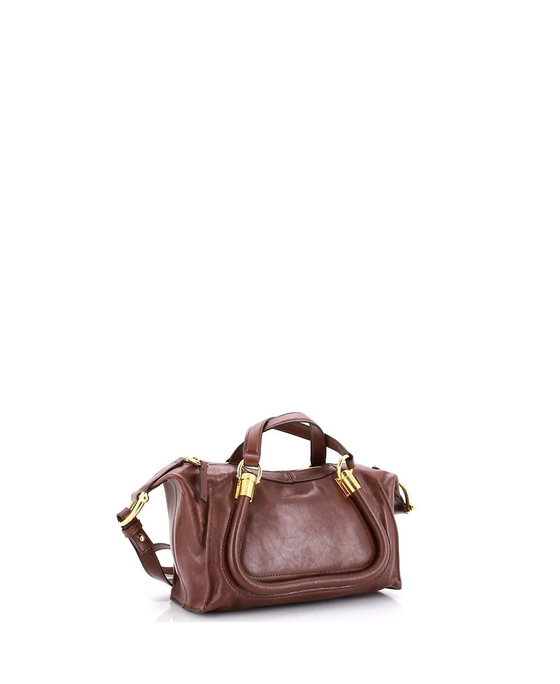 Pre-Owned Chloe Small Paraty 24 Handbag Leather