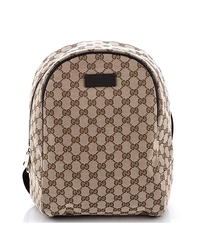 Pre-Owned Gucci Zip Around Travel Backpack Gg Canvas