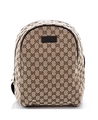 Pre-Owned Gucci Zip Around Travel Backpack Gg Canvas