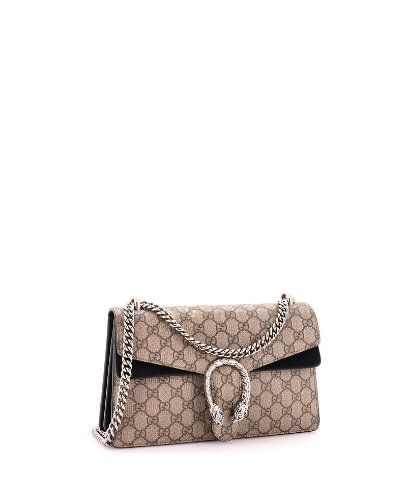 Pre-Owned Gucci Small Dionysus Bag Gg Coated Canvas