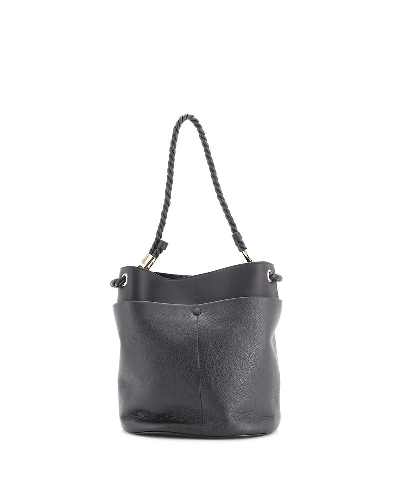 Pre-Owned Chloe Braided Handle Key Bucket Bag Leather