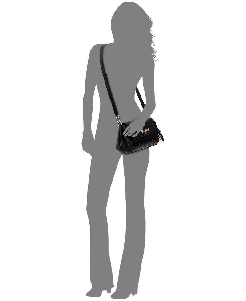 Guess Carmella Medium Flap Crossbody Handbag