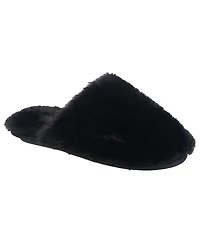 Nine West Women's Faux Fur Closed Scuff Slipper