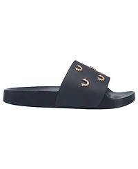 True Religion Little Girls Kash Bling Horseshoe Logo Slide