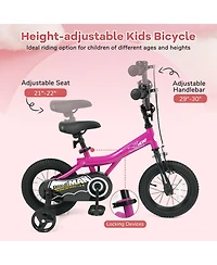 Sugift Brave Hero 14-Inch Kids Bike With Removable Training Wheels, Ages 3-8
