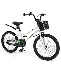 Sugift 20" Adjustable Kids Bike with Storage Basket, Ages 8+