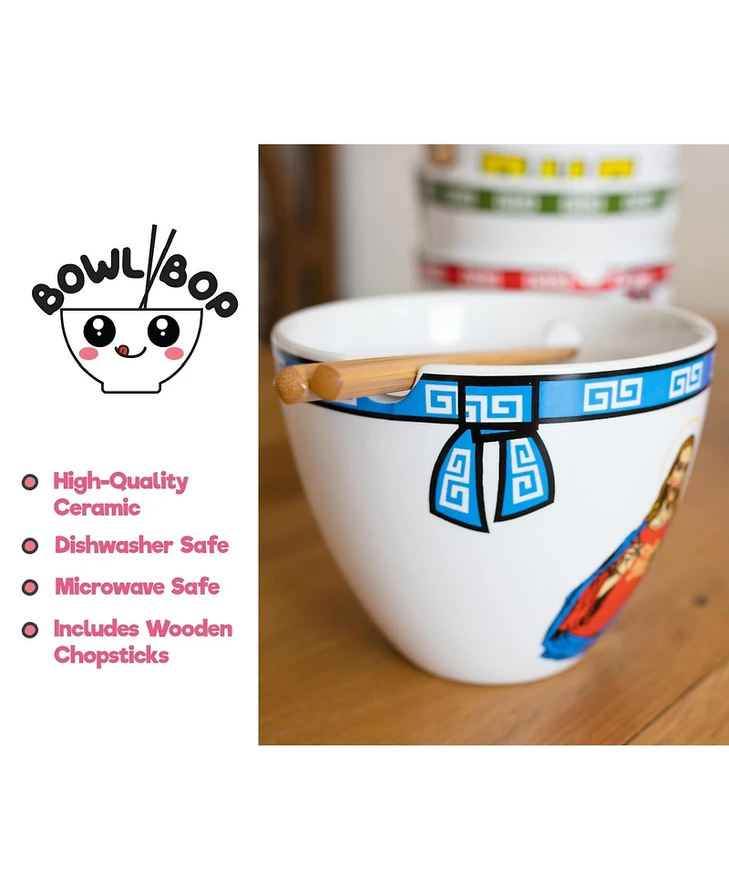 Boom Trendz Bowl Bop Can I Get A Ramen Japanese Dinnerware Set 16-Ounce Bowl, Chopsticks