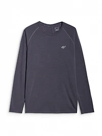 4F Men's Quick-Dry Trekking Long Sleeve Tee Crewneck Fit