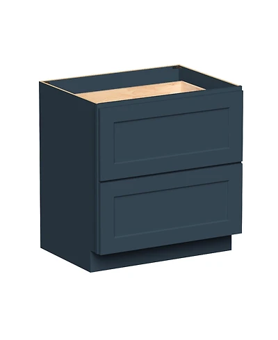 Boyel Living 33 Inch 2-Drawers Base Cabinets Kitchen Cabinets, Solid Wood Frame, Soft-Close Slides and Hinges
