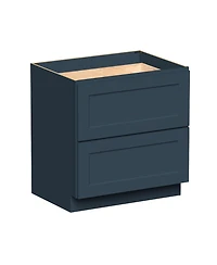 Boyel Living 33 Inch 2-Drawers Base Cabinets Kitchen Cabinets, Solid Wood Frame, Soft-Close Slides and Hinges