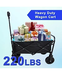 Mountaintop Mini Folding Wagon Garden Shopping Beach Cart