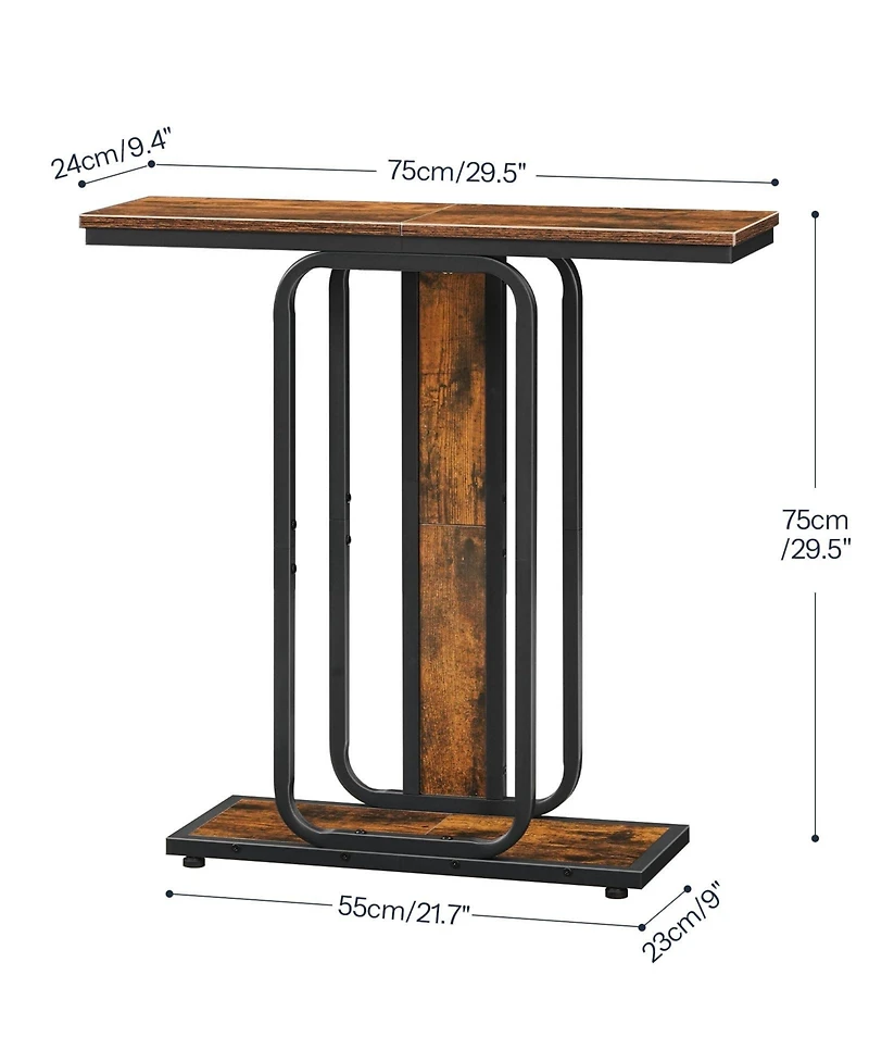 Slickblue Modern 2-Tier Slim Console Table for Entryway and Living Room