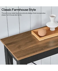 Slickblue Modern Entryway Table with Charging Station, Outlets and Usb Ports