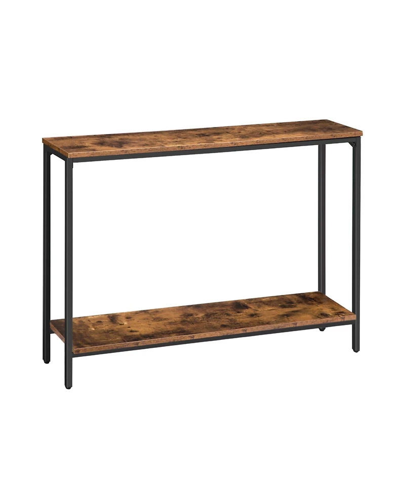 Slickblue Modern 47.2-Inch Narrow Entryway Table with Multi-Tier Shelves