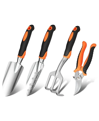 Xdovet Garden Tool Set Aluminum Heavy Duty Shovel Trowel Cultivator Shear