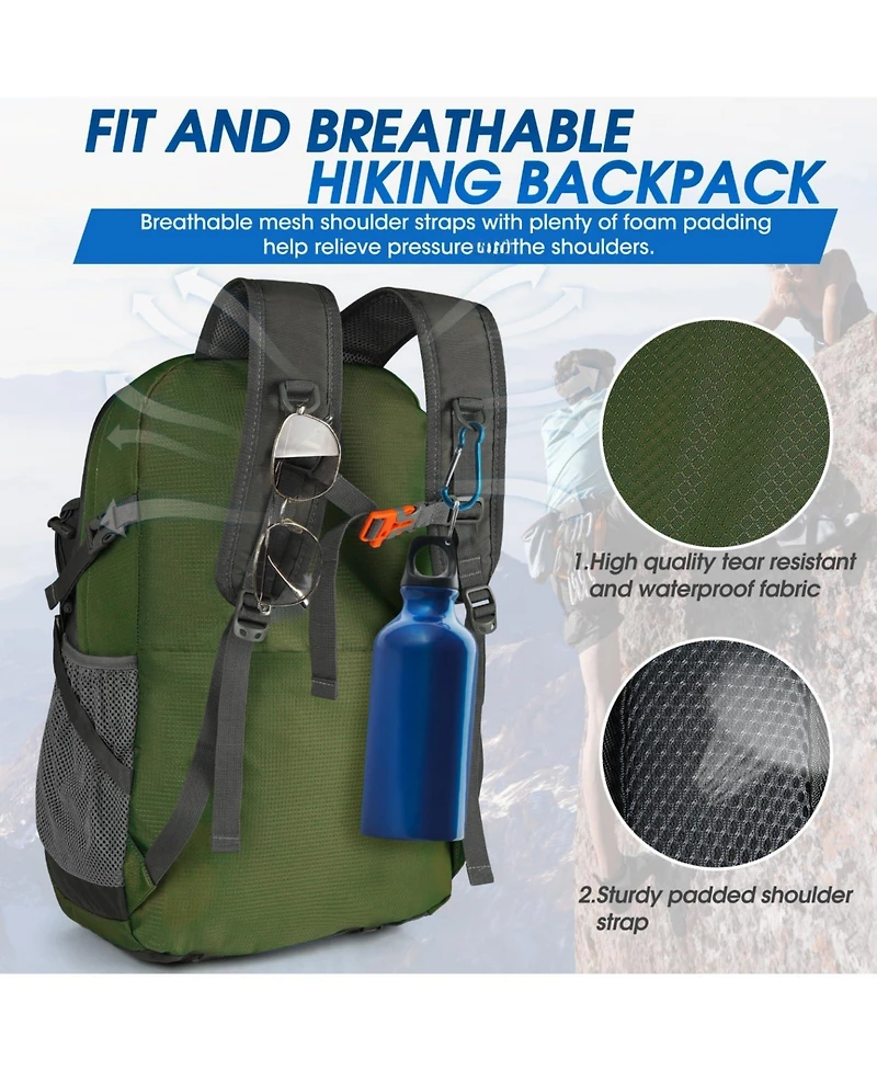Piscifun 40L Lightweight Packable Waterproof Hiking Backpack Camping Travel Daypack