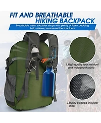 Piscifun 40L Lightweight Packable Waterproof Hiking Backpack Camping Travel Daypack