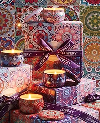 Lovery 4-Piece Travel Candle Gift Set - Coconut, Vanilla, Lavender, Citrus Scents
