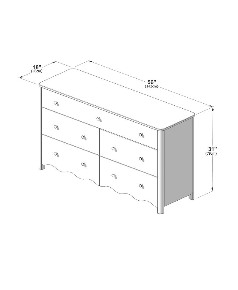 Plank+Beam Sutton 7 Drawer Dresser