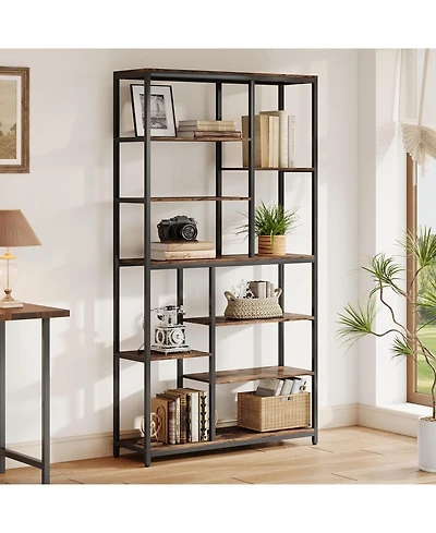 Tribesigns 8-Tier 79 Inch Tall Bookshelf