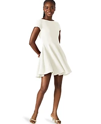 Steve Madden Women's Boat Neck Short Dress