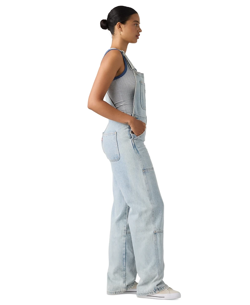Levi's Women's Utility Overall H226 Wide-Leg Denim Overalls
