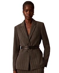 Calvin Klein Women's Notch Collar Long-Sleeve Blazer