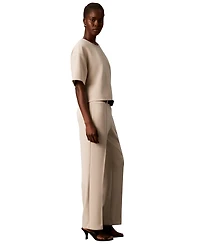 Calvin Klein Women's Pull-On High-Rise Wide-Leg Pants