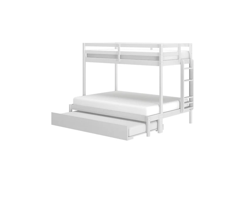 Grain & Grove Bear Plywood Twin/Full Bunk with Trundle