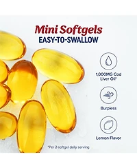 Mav Nutrition Cod Liver Softgels 1000 Milligram, 60 Count