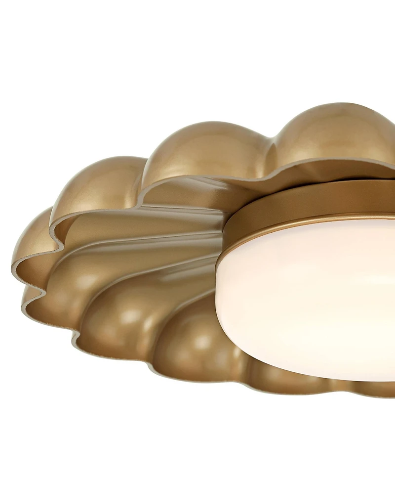 Possini Euro Design Possini Euro Braum 14" Led Flower Petal Ceiling Light