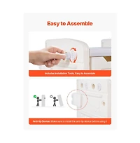 Slickblue Elephant Shape Kids Toy Storage Organizer with 10 Movable Plastic Bins