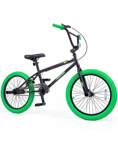 Hongge 20-Inch Freestyle Trick Bike with 360-Degree Steering and 4 Pegs, Ages 8+