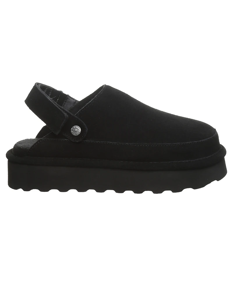 Bearpaw Women's Brooke Platform Suede Slip-On Clogs