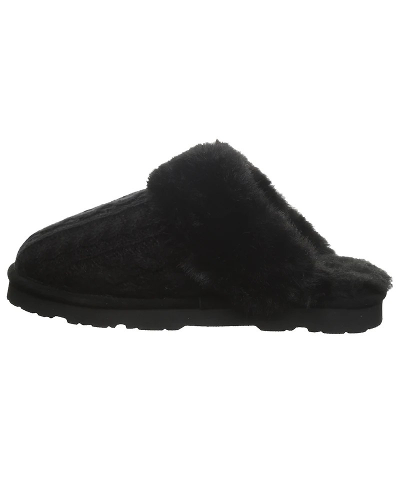 Bearpaw Women's Rumie Cable Knit Slip-On Slippers